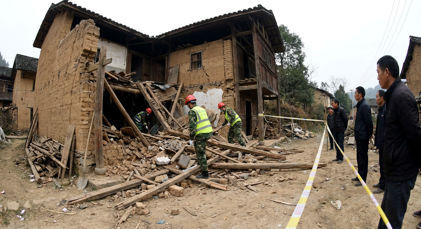 Five killed in structural collapse at village home in southwestern China