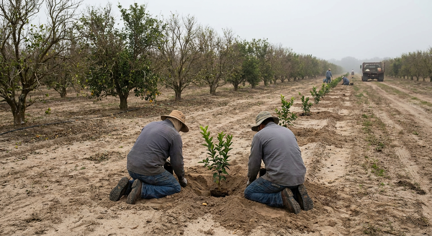 Florida Growers Plant Gene-Edited Citrus Trees to Combat Bacterial Disease