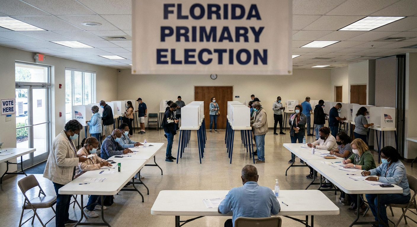 Florida voters select party nominees for governor and Congress in primary elections