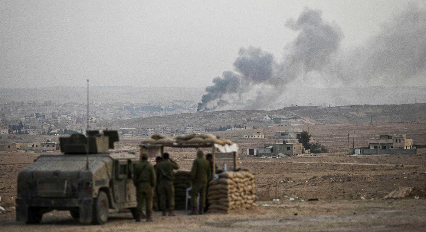 Israel and Syria report strike near Damascus following week of tension
