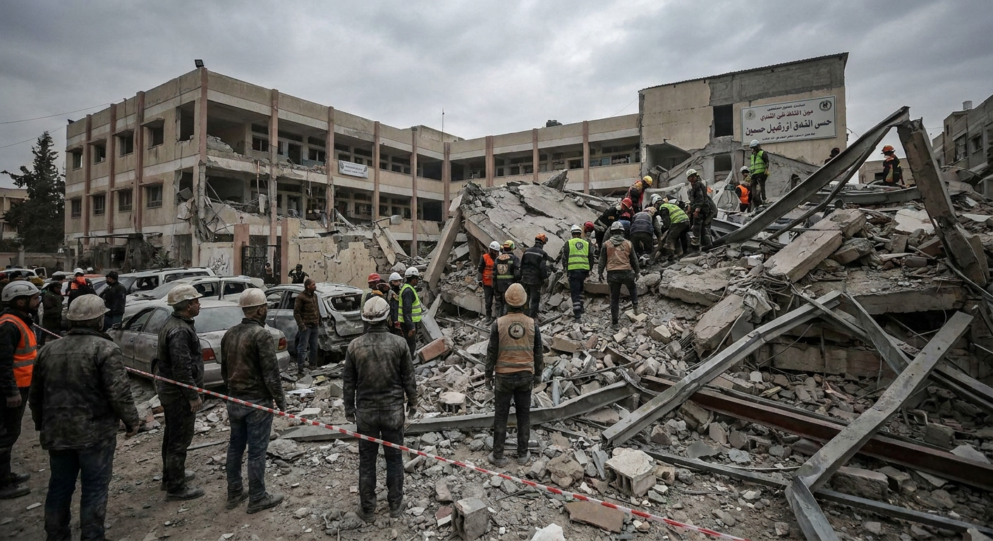 Israeli Airstrike Kills Nine at Gaza Police Headquarters