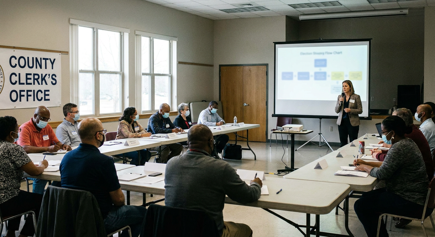 Local election officials train to address potential federal interference in midterms