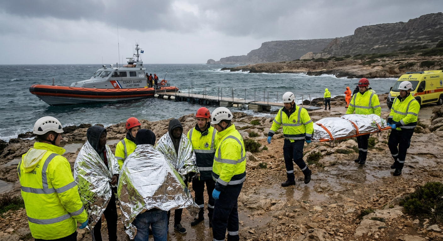 One dead and six rescued after storm sinks boats off Cyprus coast