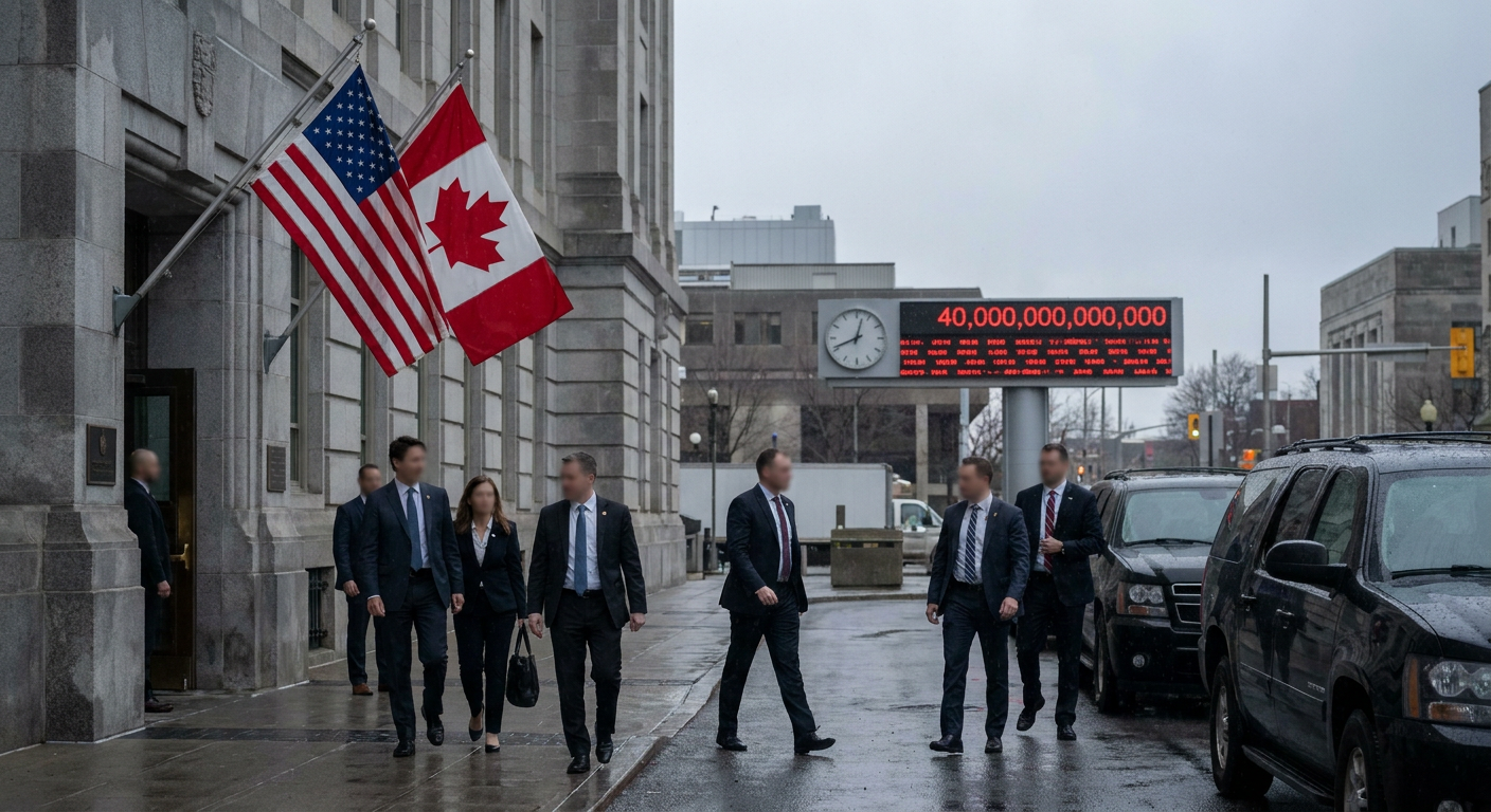 U.S.-Canada Trade Talks End Without Agreement as National Debt Hits $40 Trillion