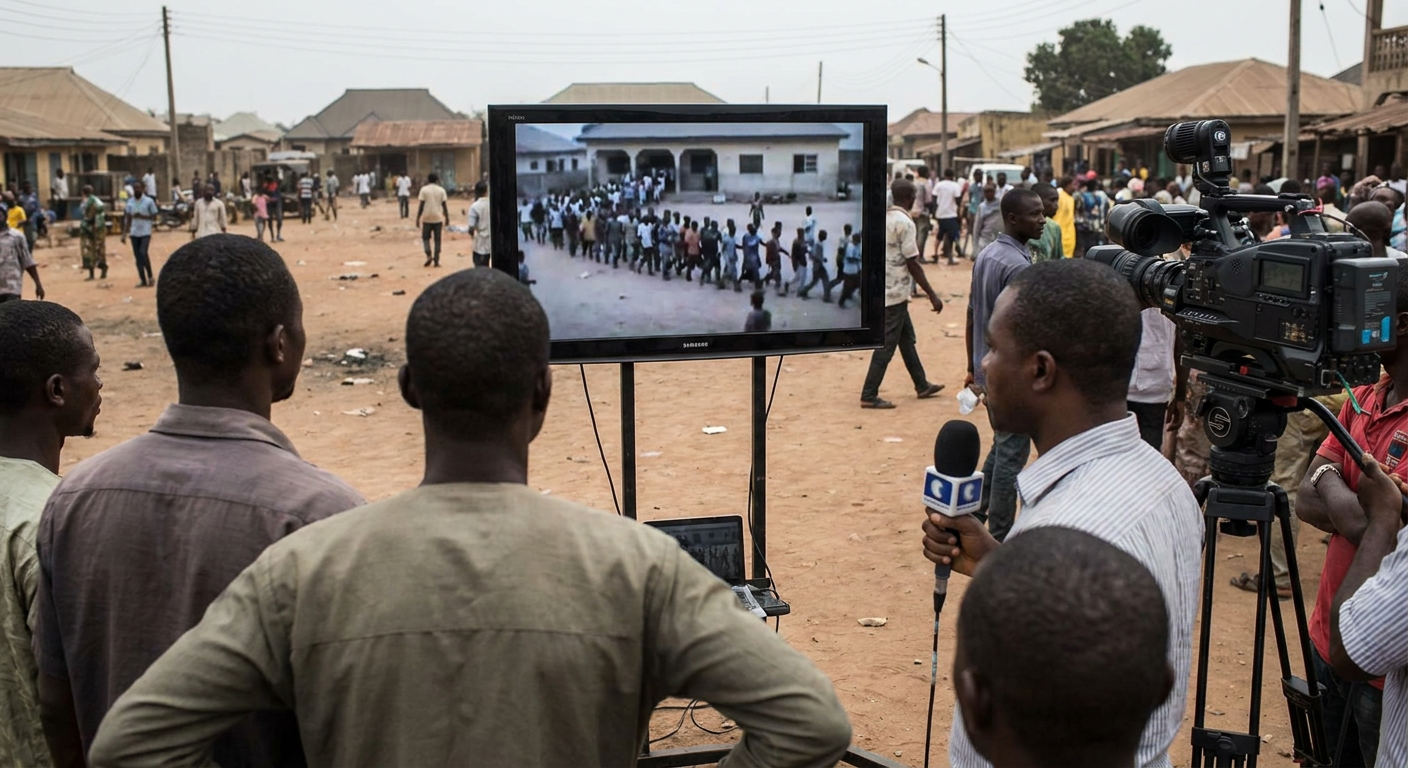 Video appears to show 600 people abducted in Nigeria mosque attack